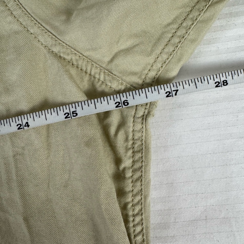 Free People The Freddie Tan khaki Castle wall color Oversized Button Down XS - Picture 12 of 15
